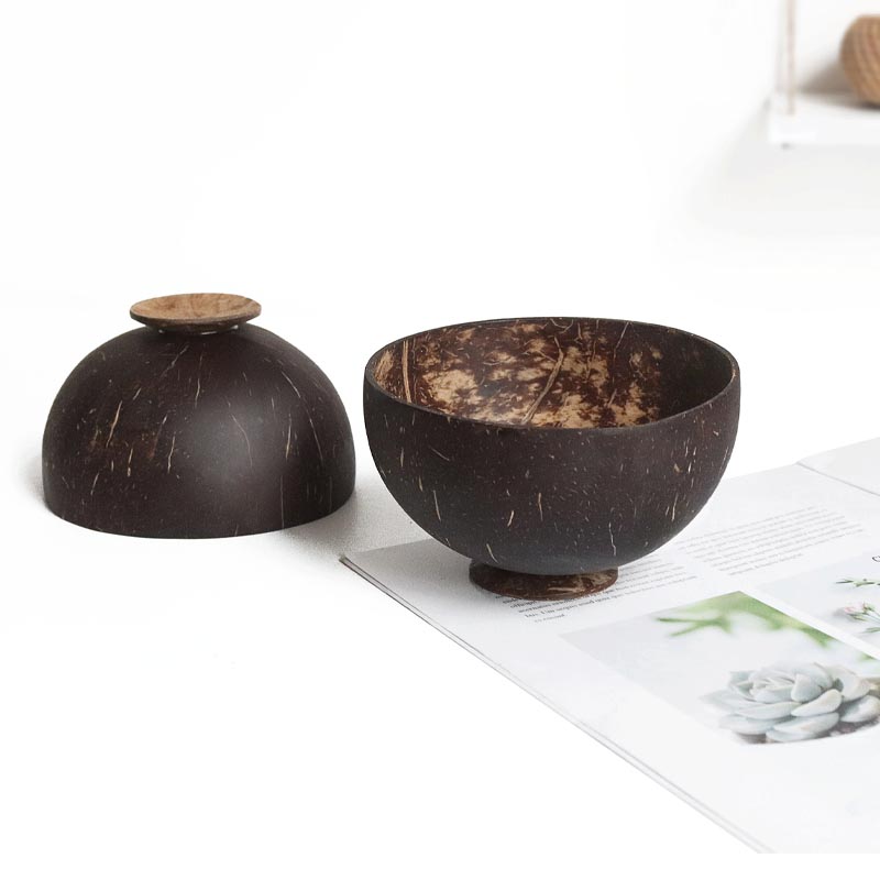 Matcha Bowl Chawan - 1 Buah Mangkuk Kelapa Alami Set