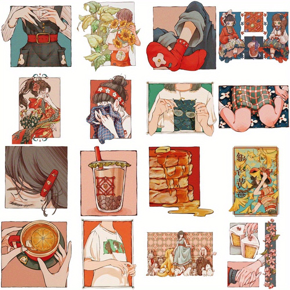50 Buah Stiker Gaya Vintage Tr - Japanese Lifestyle And Traditions ulasan dan harga