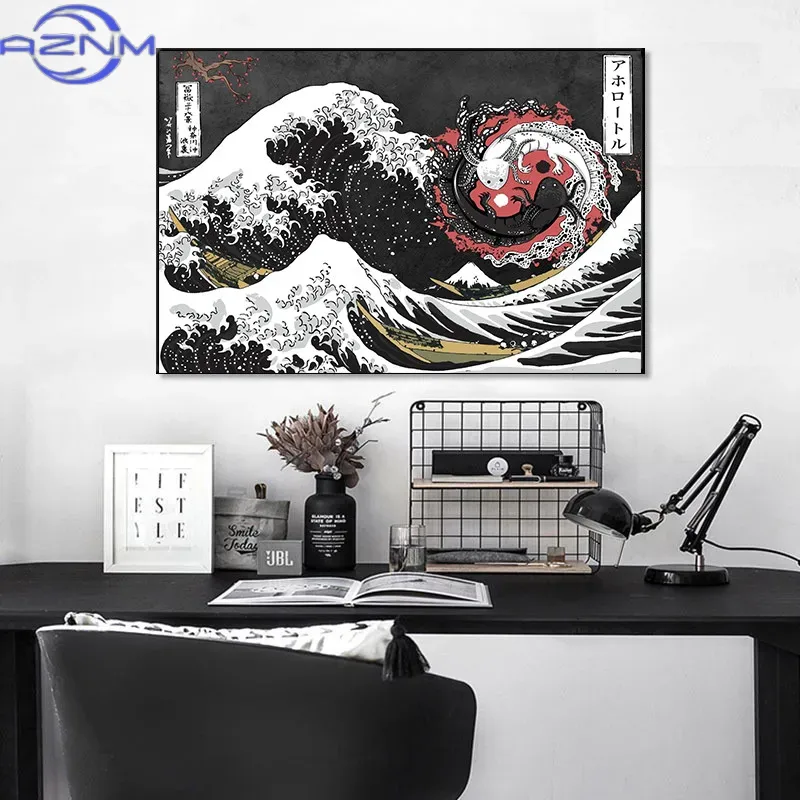 Lukisan Kanvas AZNM Poster Kan - Japanese Lifestyle And Traditions ulasan dan harga