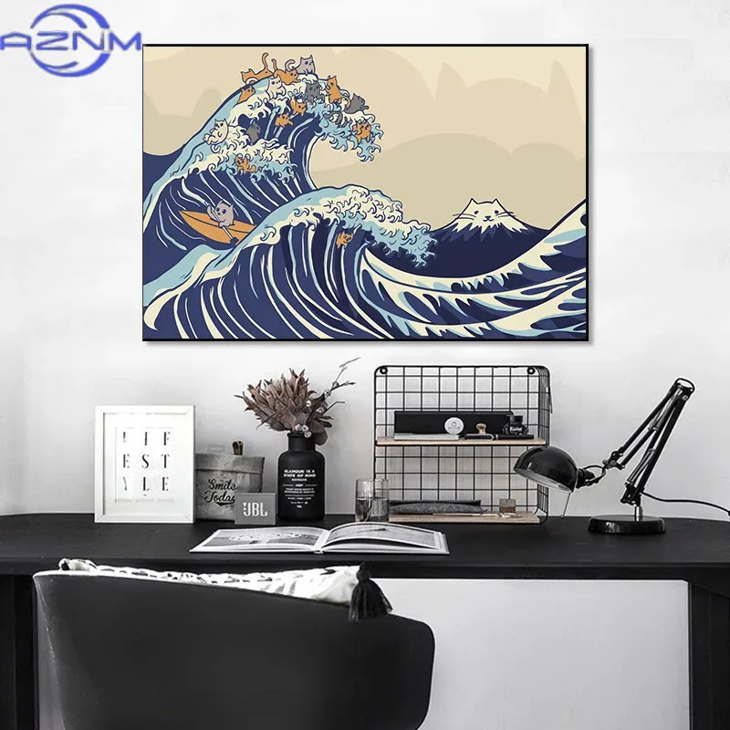 Lukisan Kanvas AZNM Poster Kan - Japanese Lifestyle And Traditions ulasan dan harga
