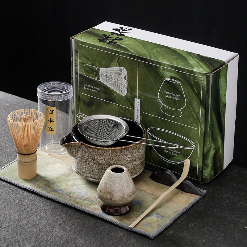Set Matcha Jepang teh, 7 buah  - Matcha Bowl Chawan ulasan dan harga